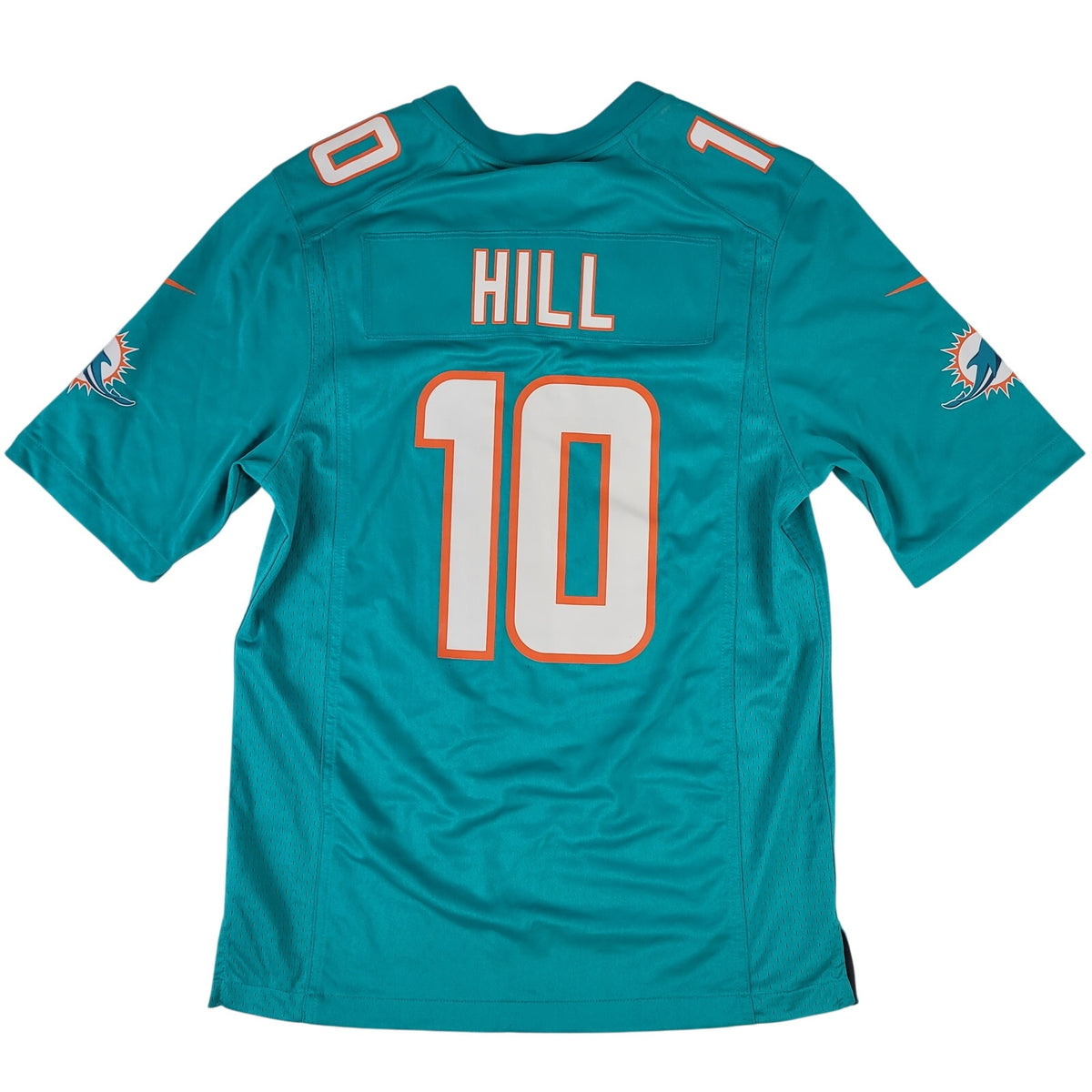 Nike Miami Dolphins Tyreek Hill #10 Aqua Football Game Jersey Sz Small