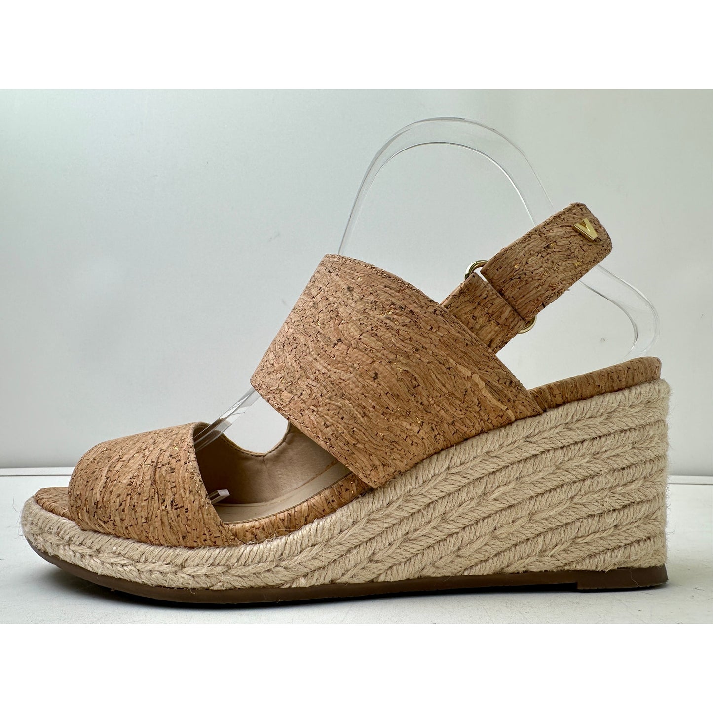 Vionic Brooke Cork Wedge Sandal Women's Sz 9