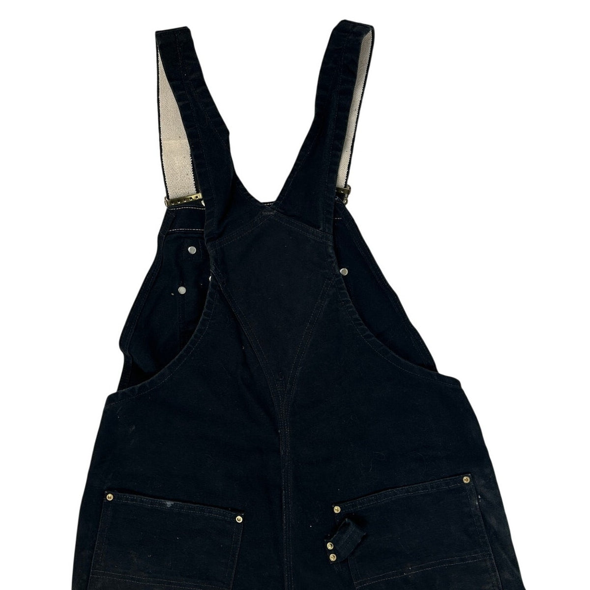 Carhartt R01 BLK Double-Knee Duck Bib Overalls Men's Sz 36x32
