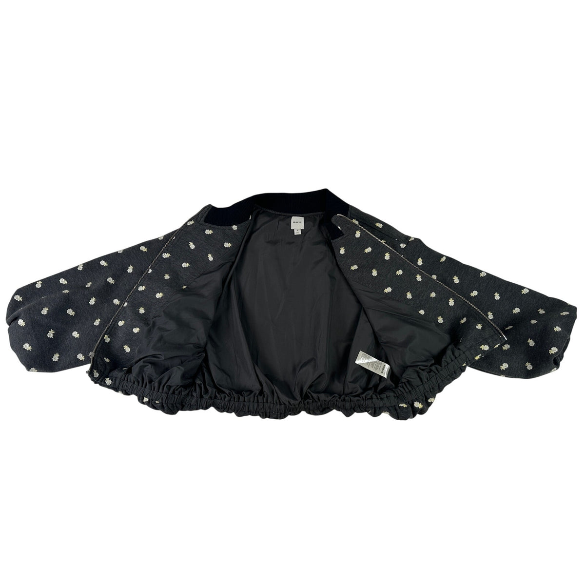 Anthropologie Maeve Embroidered Plush Bubble Coat Women's Sz M