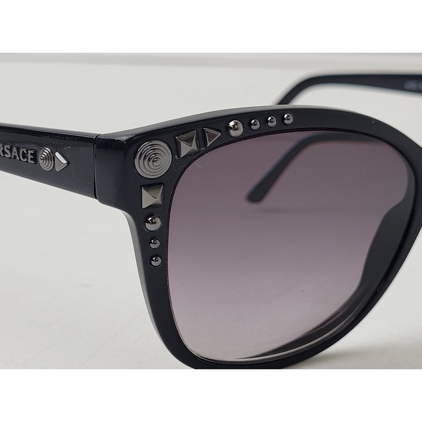 Versace Model #4270 Studded Black Cat-Eye Prescription Frames  | Made in Italy