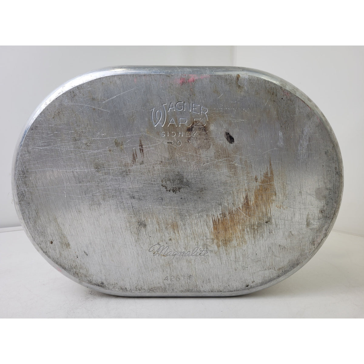 Vintage Wagner Ware Magnalite Thick Aluminum Oval Roaster Model 4267 13-Quart