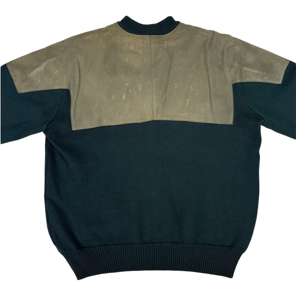 Vintage C.C. Filson Co. Green Henley Waterfowl Guide Sweater Men's Sz XL