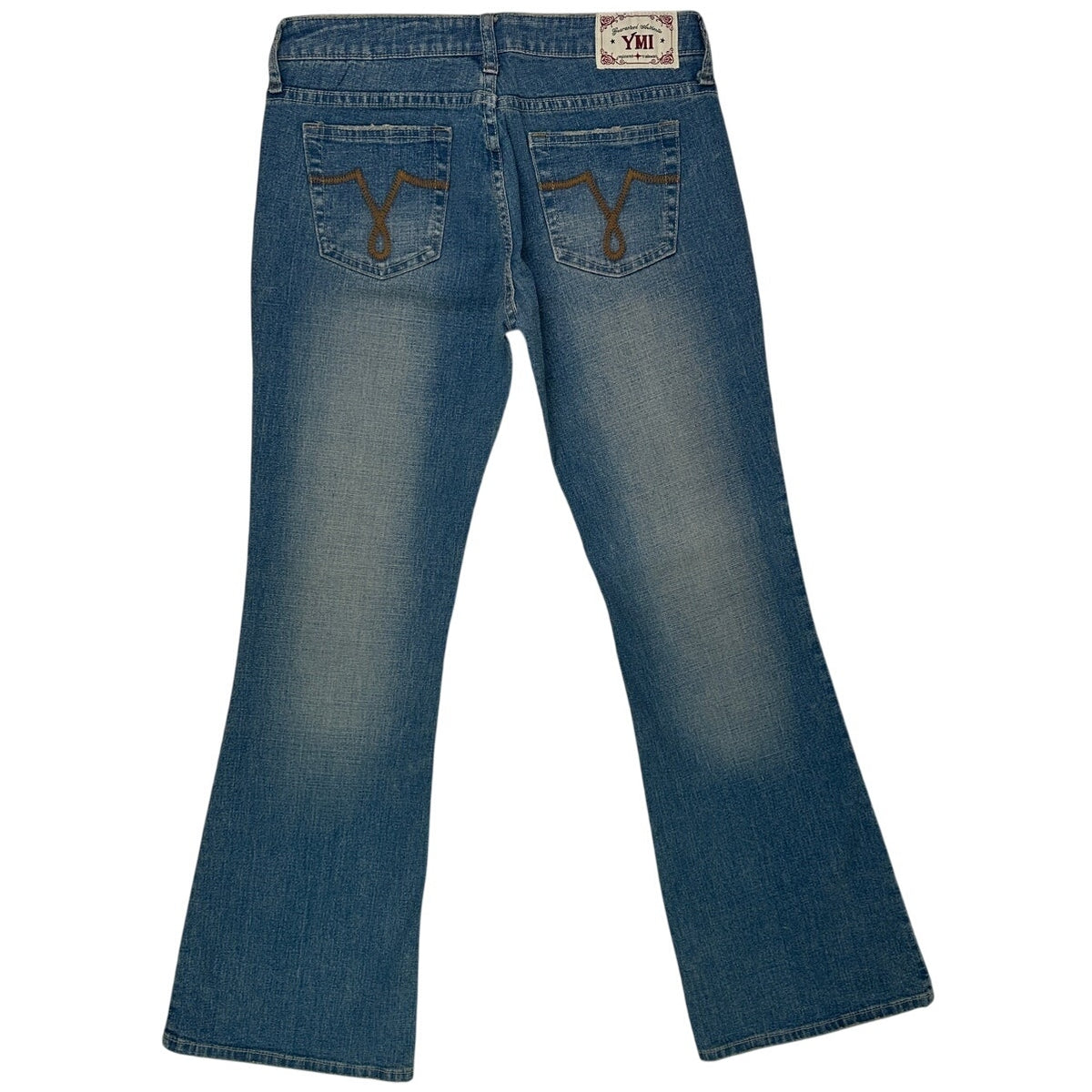 YMI Y2K Low-Rise Medium Wash Flare Jeans Women's Sz 7
