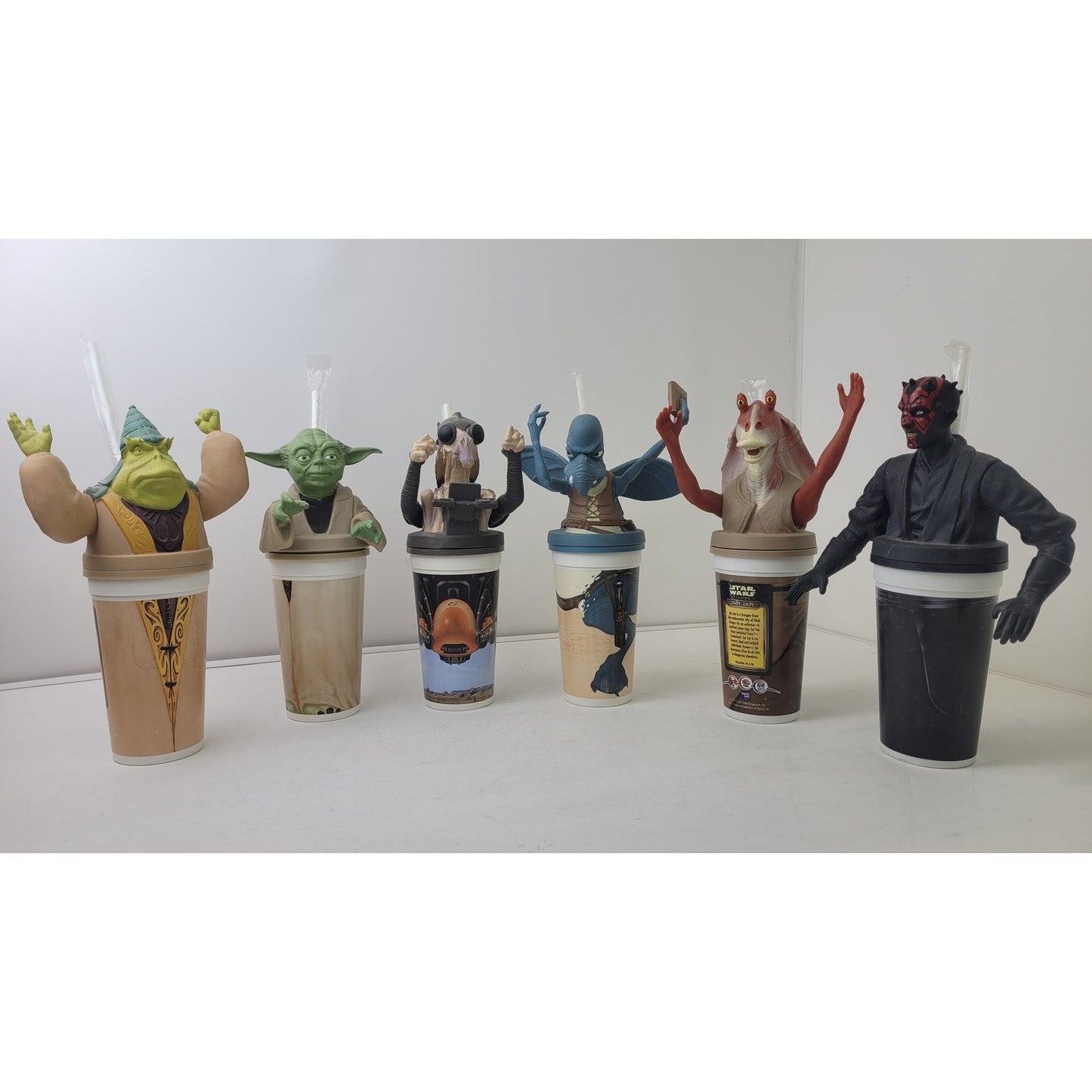 1999 Star Wars: Episode 1 Pepsi Cup Toppers from Taco Bell Set of 6