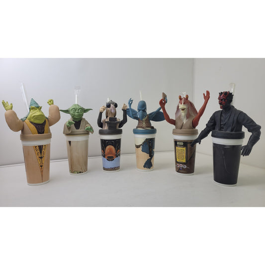 1999 Star Wars: Episode 1 Pepsi Cup Toppers from Taco Bell Set of 6