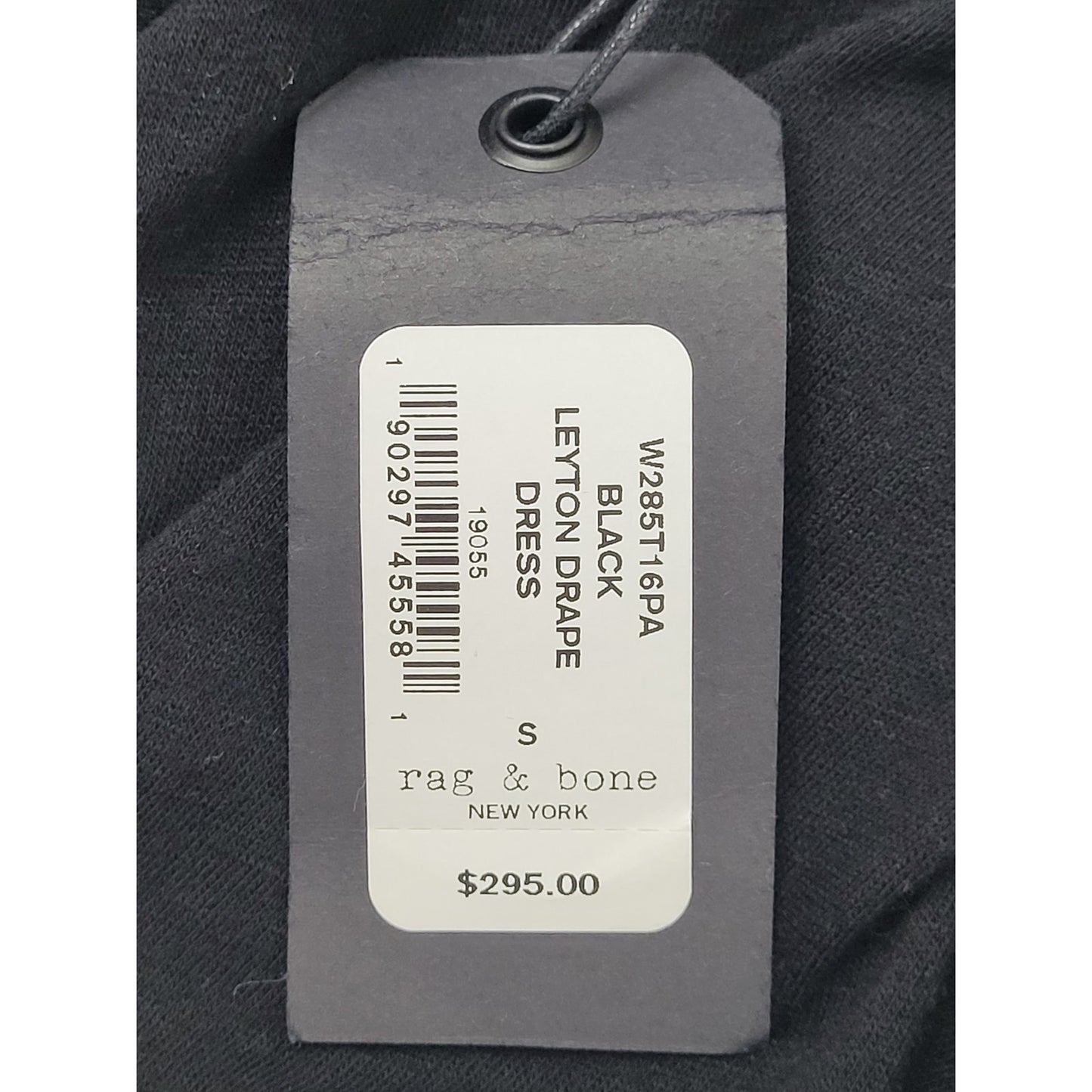 Rag & Bone Black Leyton Drape Dress Sz S NWT MSRP: $295