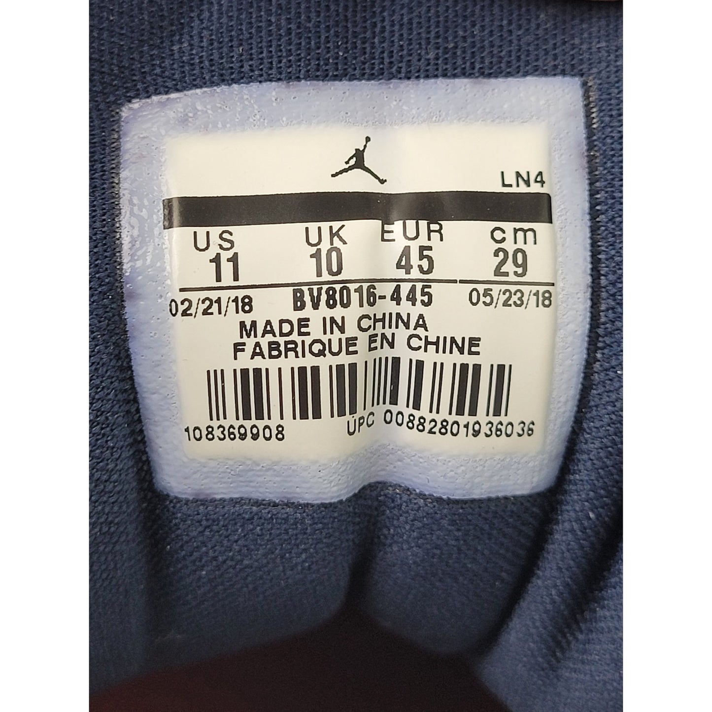 Nike Air Joran 12 Retro "International Flight" Sneakers Navy Suede Men's Sz 11