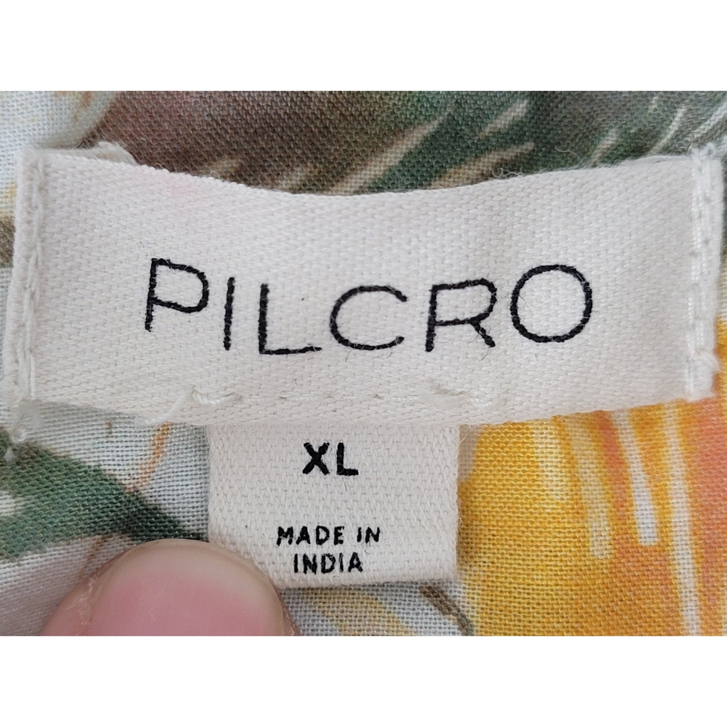 Anthropologie Pilcro Batwing Floral Button-Up Blouse Women's Sz XL