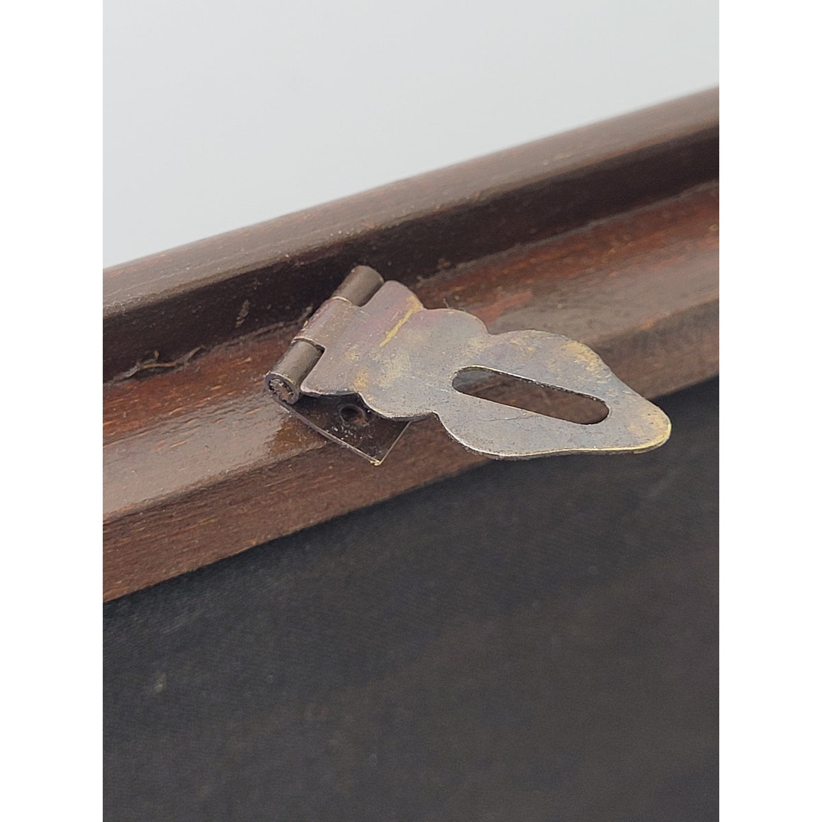 Vintage Metal & Wood Letter Opener Magnifying Glass Set in Wooden Box