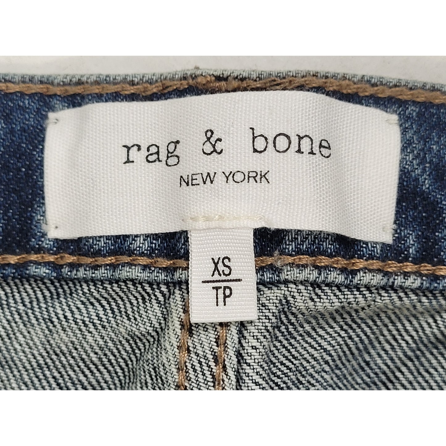 Rag & Bone Pheobe Drawstring Wide Leg Jeans Medium Wash Women's Sz XS