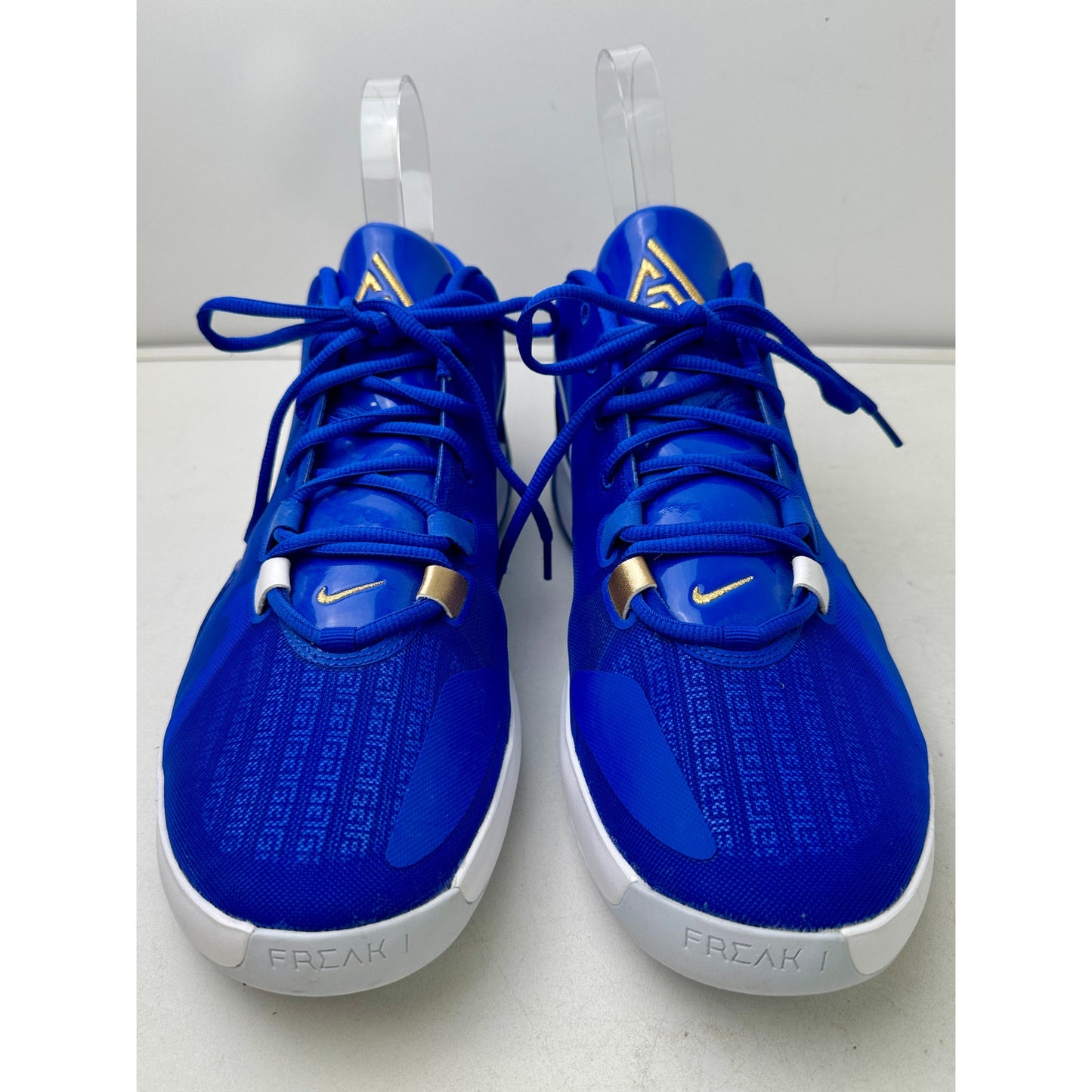 NEW Nike Zoom Freak 1 "Greece" Blue/Gold Sneakers Men's Sz 14