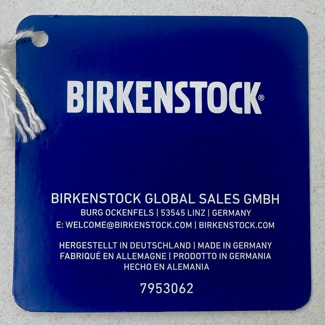 NEW Birkenstock Catalina Slide Sandals White Shiny Lizard Women's Sz 9