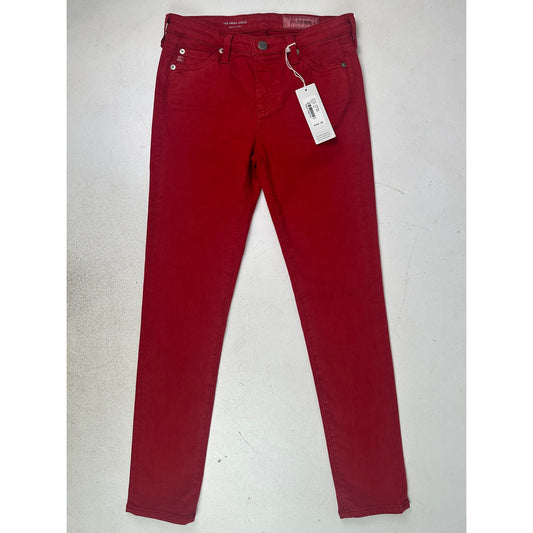 AG Adriano Goldschmied The Prima Ankle Red Cigarette Jean Women's Sz 25 | NWT