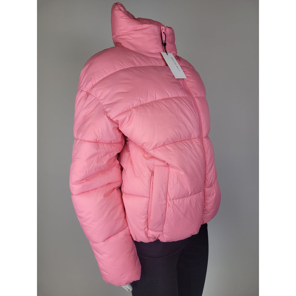 NOIZE x Jillian Harris Jilly Box Avalon Puffer Jacket in Pink Women's Sz S NWT