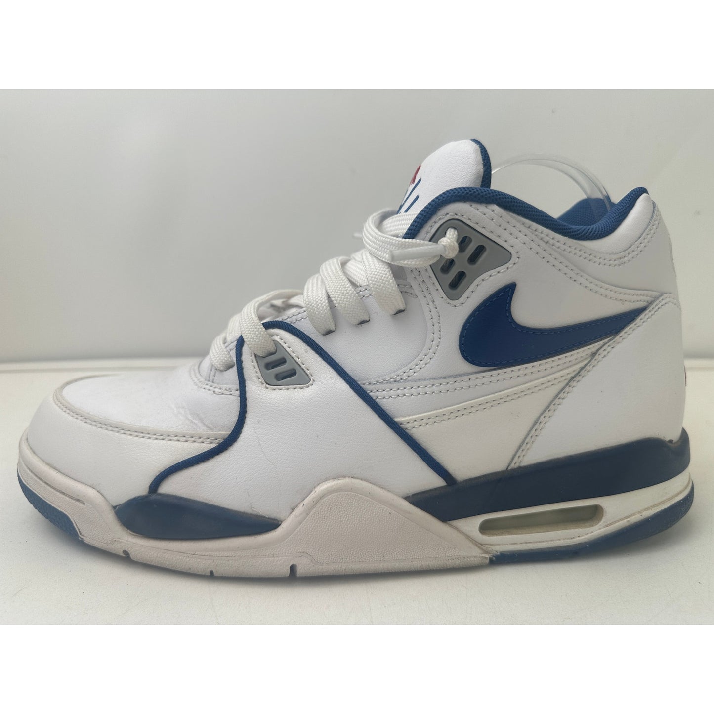 Nike Air Flight 89 White Dark Royal Blue Varsity Red Sneakers Men's Sz 10.5