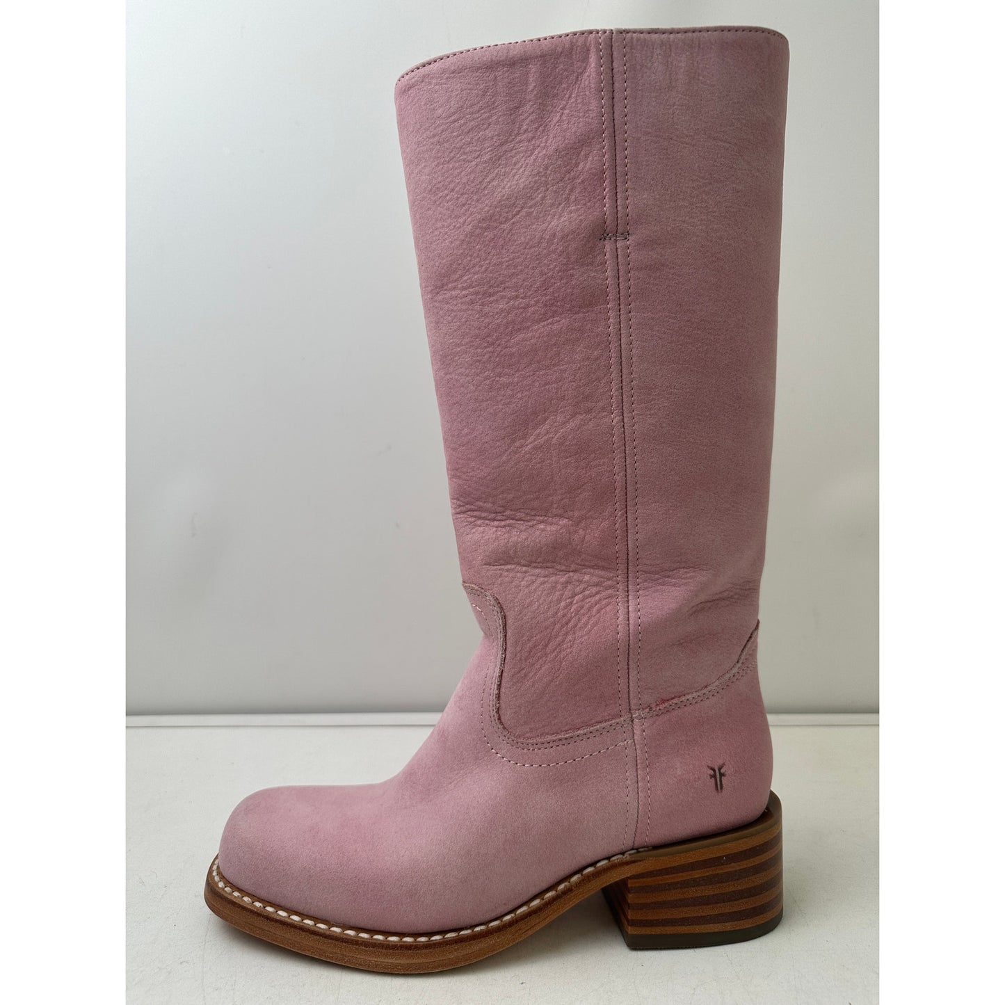 Frye Campus 14L Pink Tall Leather Boots Women's Sz 7.5