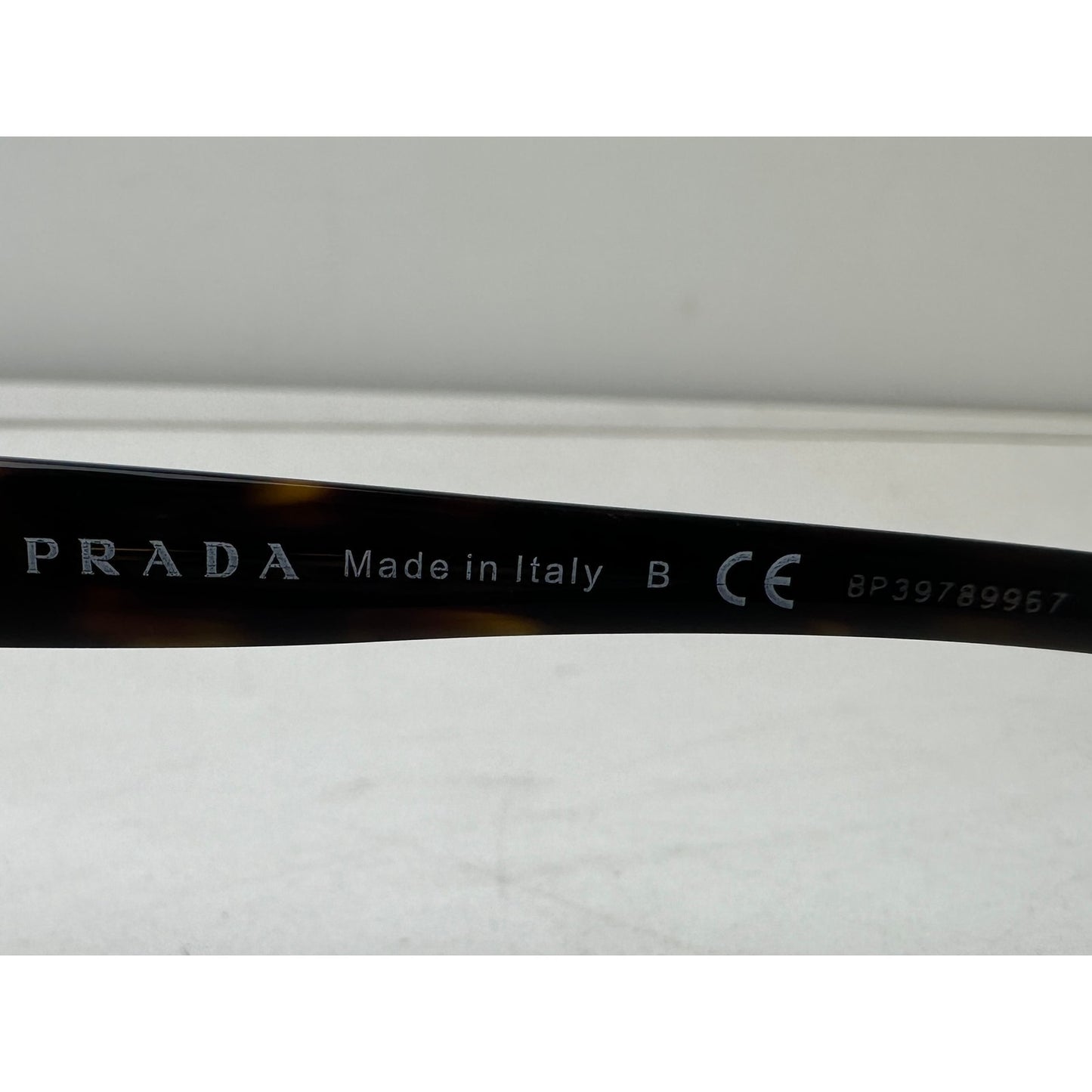 Prada PR 08OS Tortoise Shell Sunglasses W/ Black Case & Cloth