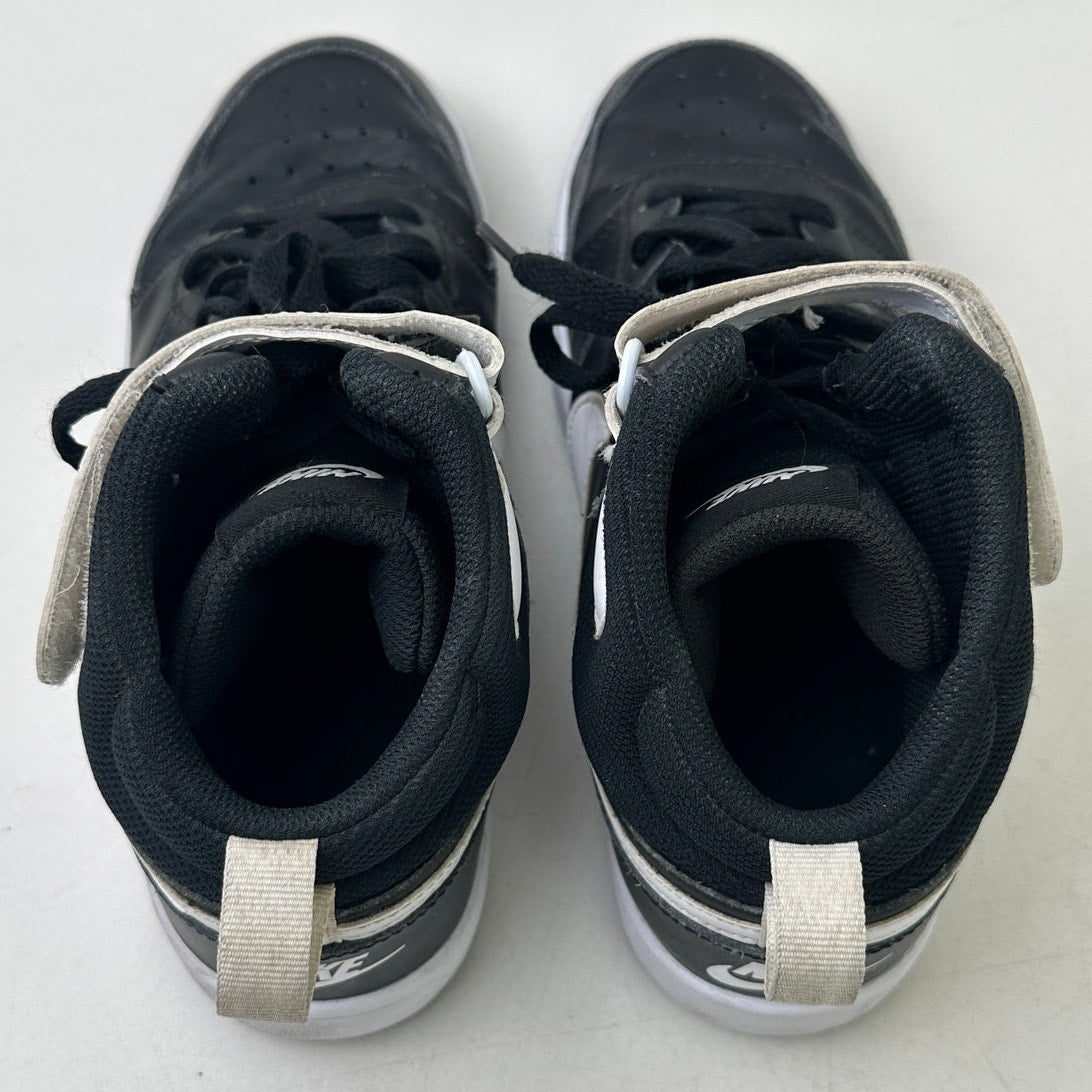 Nike Court Borough Mid 2 Black/White Sneakers Youth Sz 6.5