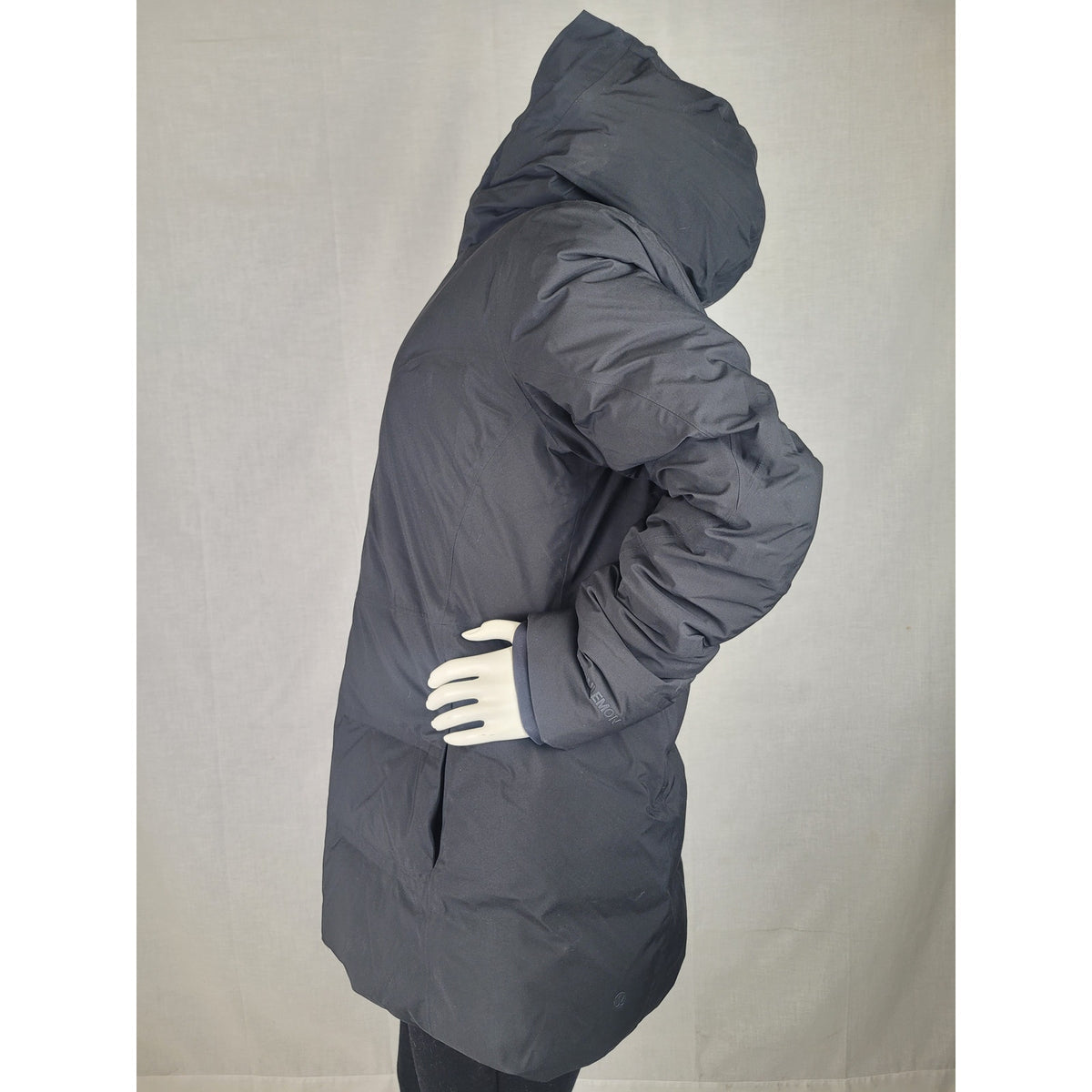 Lululemon Black Sleet Street Jacket Goose Down Puffer Women's Sz 10
