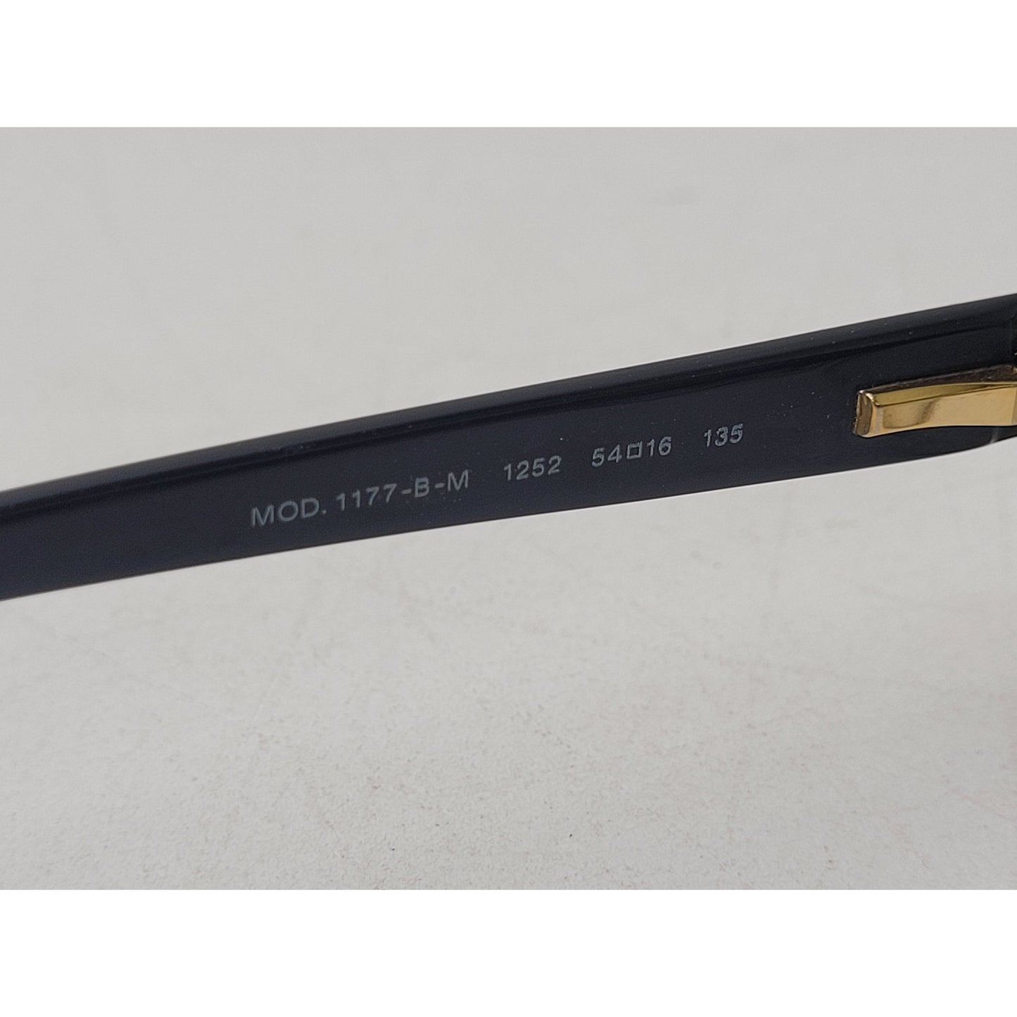Versace 1177-B-M Gold-Tone Rectangular Eye Glasses Frames Rhinestones | Italy