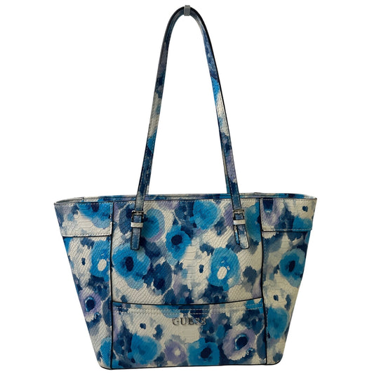 Guess Delaney Floral Snake-Embossed Classic Tote Bag