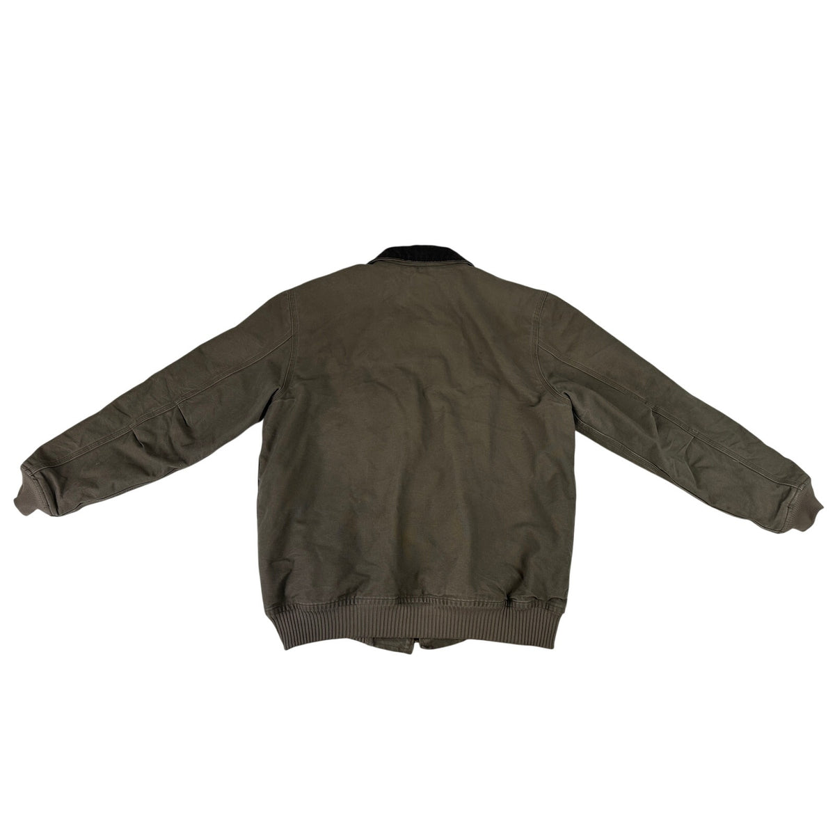 Carhartt Bankston Sandstone Duck Quilted Flannel-Lined Bomber Jacket Men's Sz XL