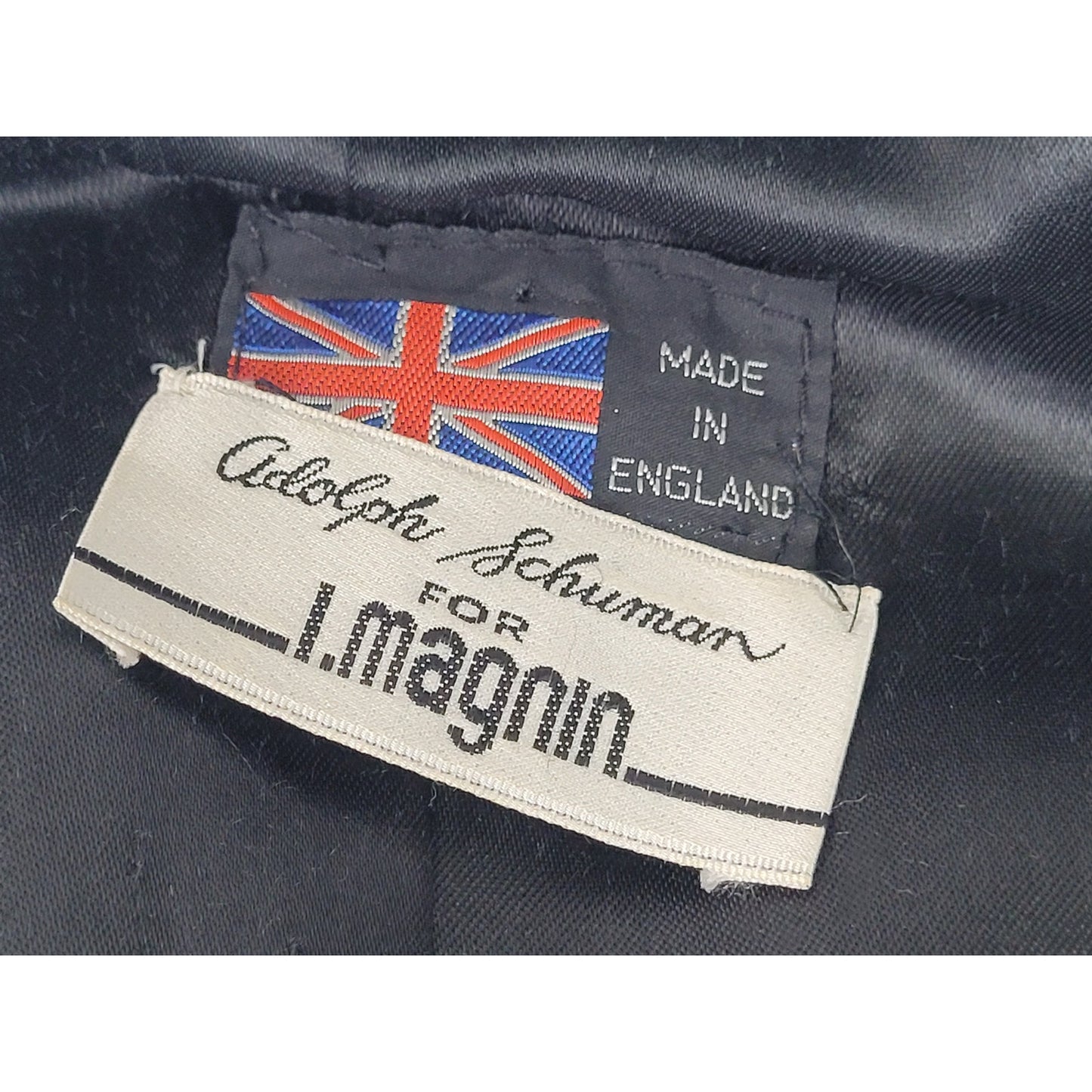 Vintage 1970-80s Adolph Shuman for I.Magnin Faux Fur Jacket Leather Trim Sz S/M