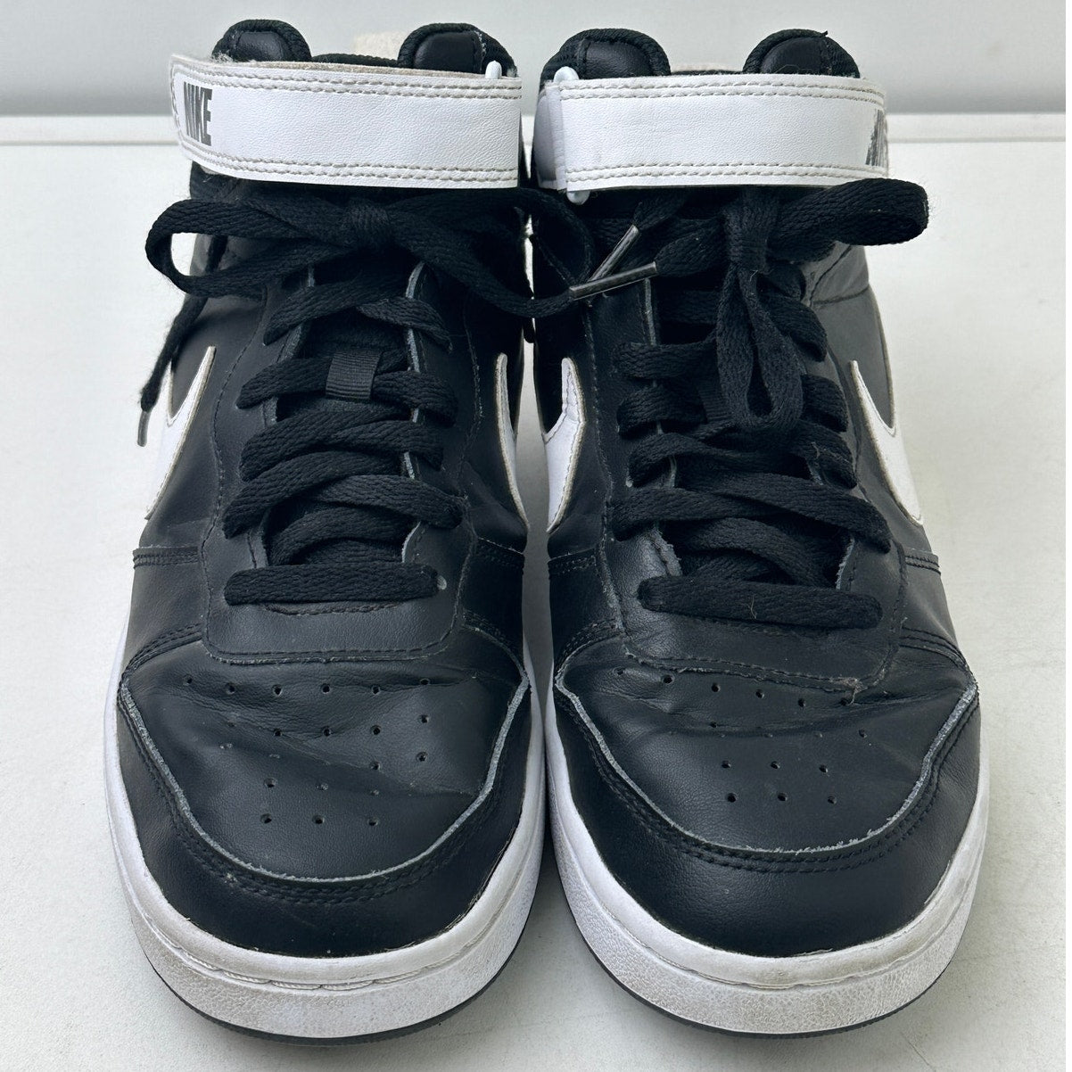 Nike Court Borough Mid 2 Black/White Sneakers Youth Sz 6.5