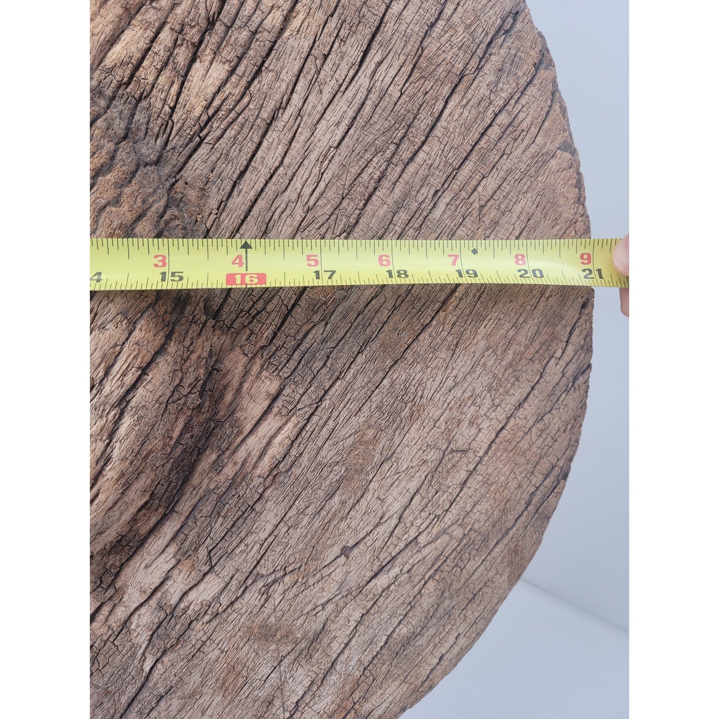 Antique Rustic Large Wooden Oxen Cart Wheel Sculpture on Stand