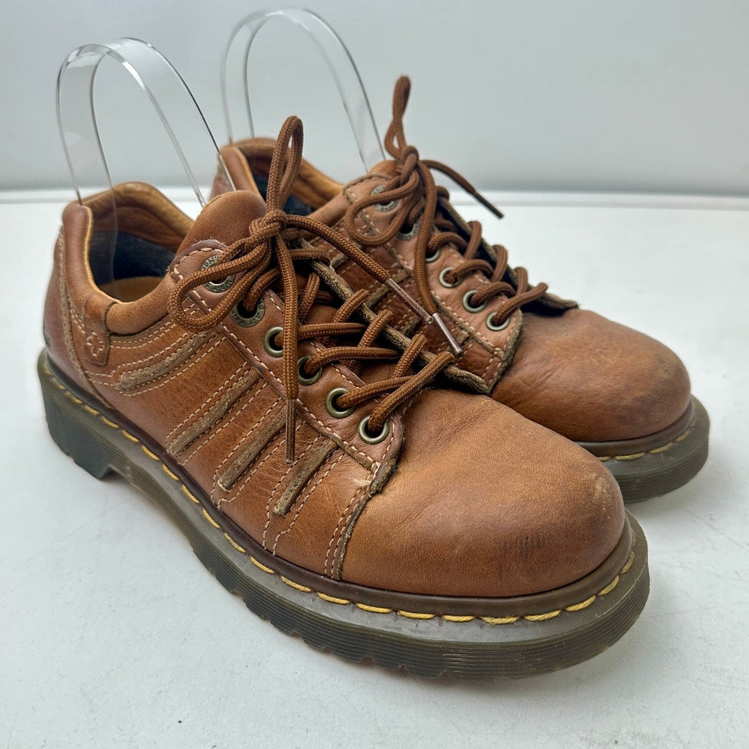 Vintage Dr. Martens Keith Brown Leather Chunky Oxford Shoes Women's Sz 7
