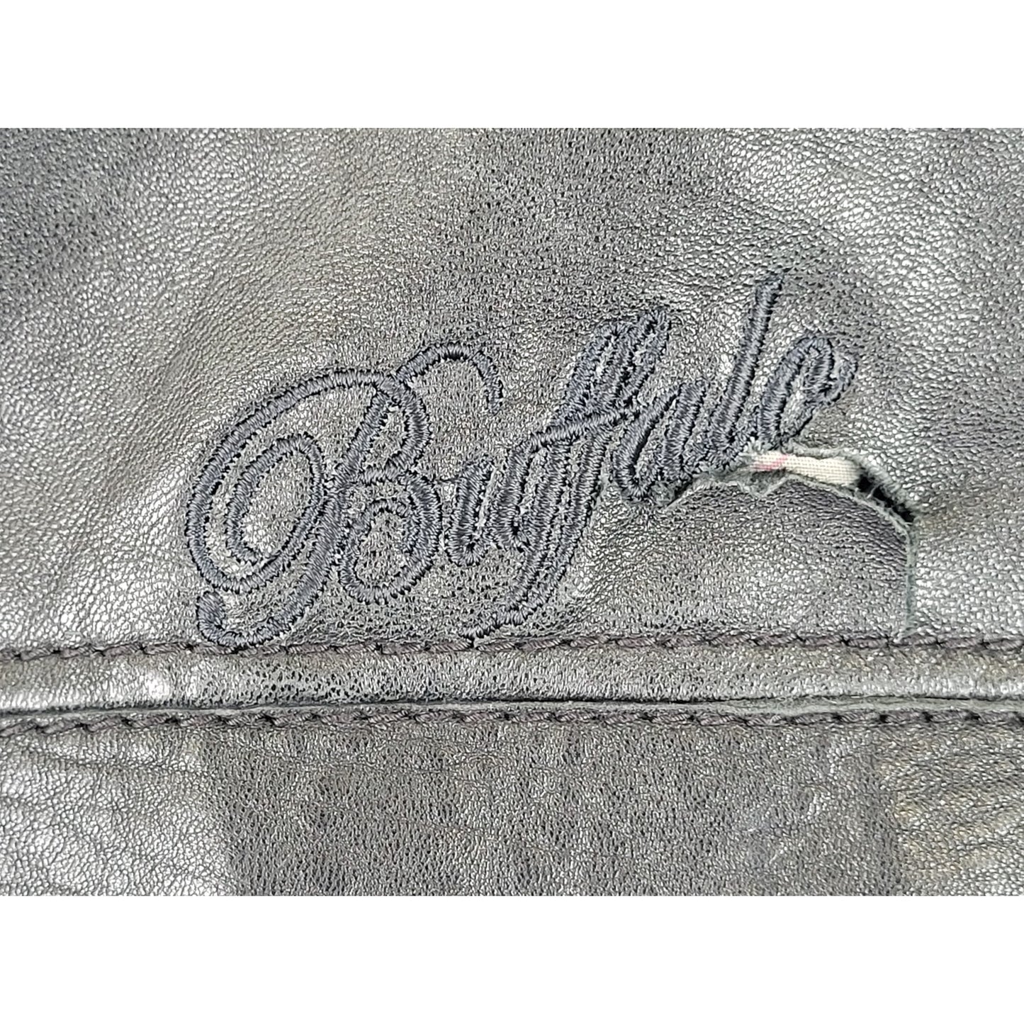 Buffalo David Bitton Black Genuine Leather 1973 Motorcycle Jacket Women's Sz M