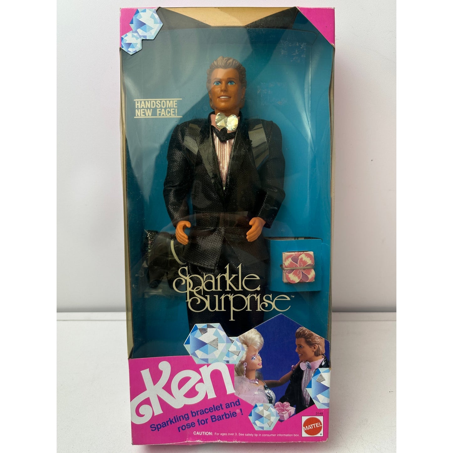 VTG 1990s Mattel Sparkle Surprise Ken & Secret Hearts Barbie Bundle