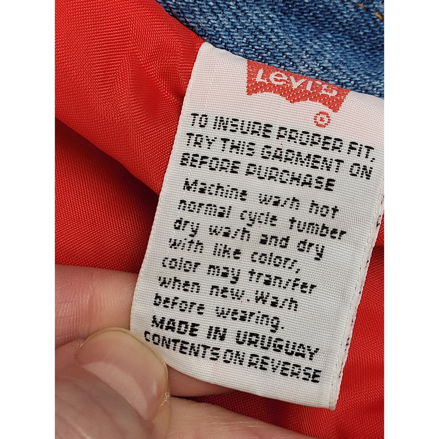 1990s Vintage Levi's Silver Tab Denim Bomber Jacket Men's Sz XL