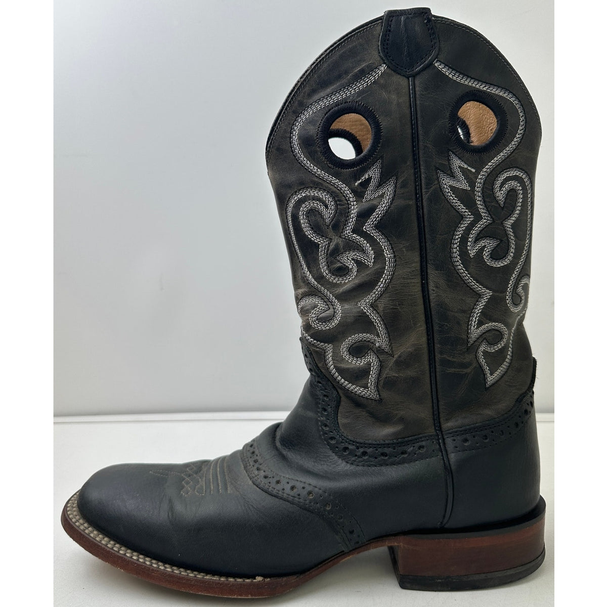 Cody James Sinatra Black Leather Western Boots Men's Sz 9