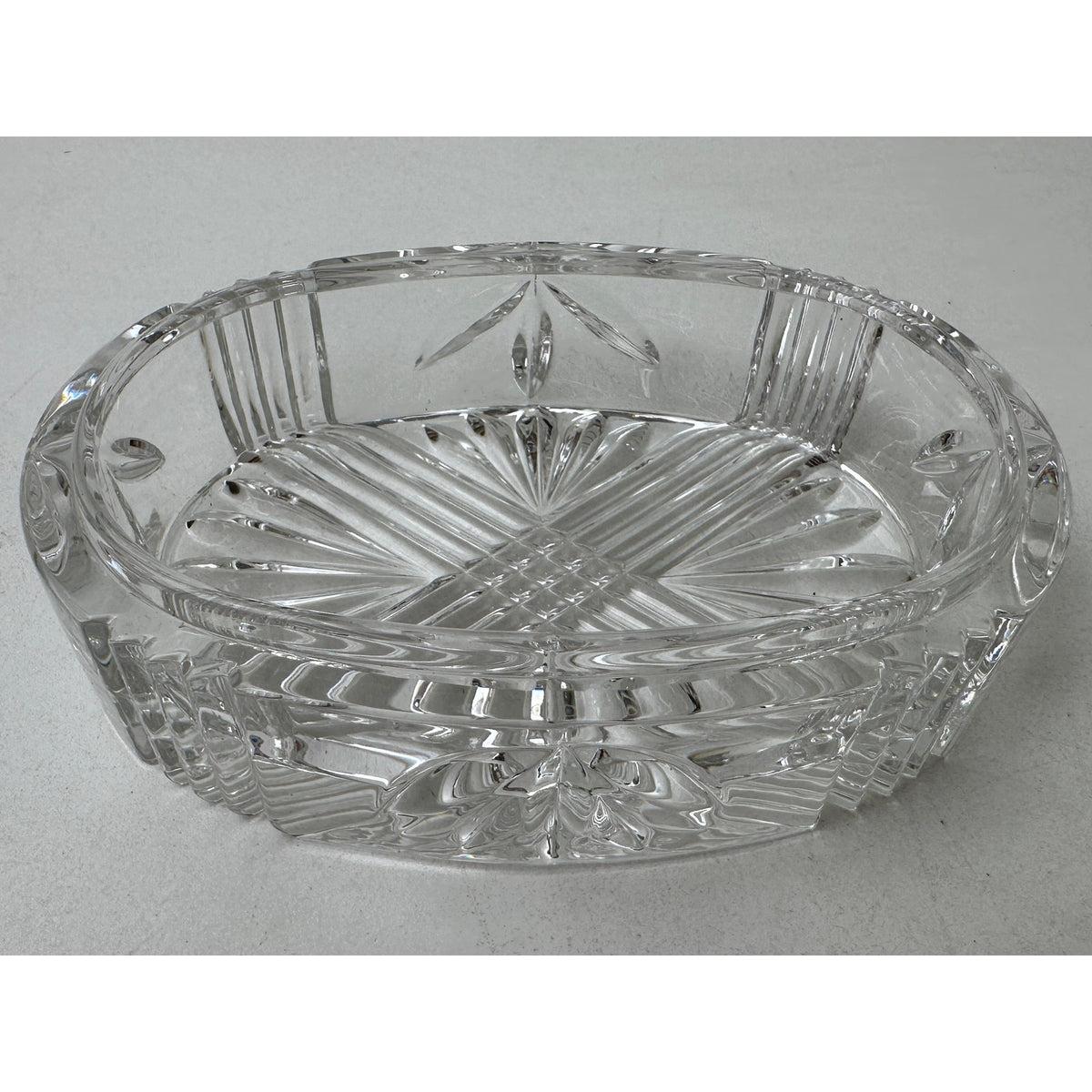 Vintage Waterford Crystal Overture Oval Vanity Jar