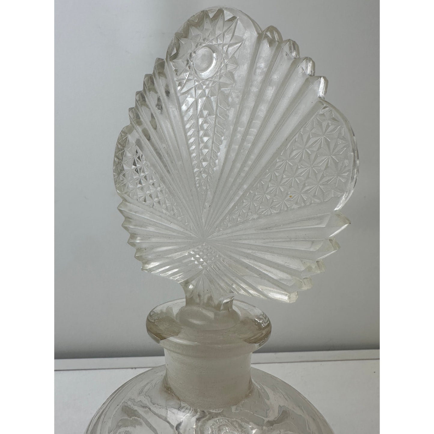 Pair of Vintage Imperial Glass Zippered Heart Cologne Bottles