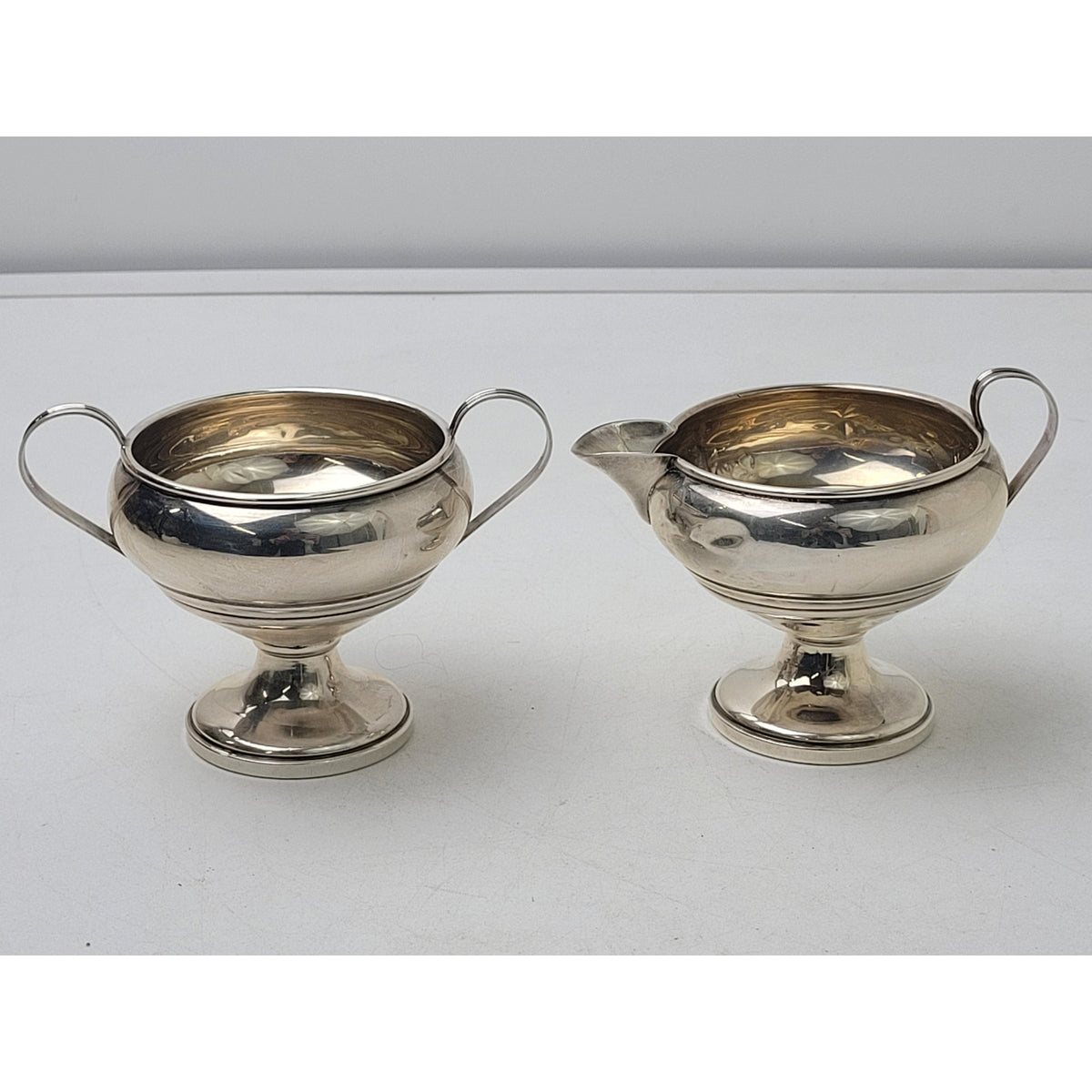 Vintage Muek-Cary Co. Weighted Sterling Silver Creamer & Open Sugar Bowl #3271