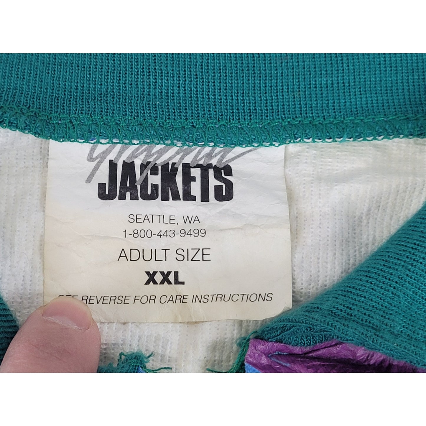 Vintage 1994 STP Seattle to Portland Bike Promo Paper Zip Jacket Sz XXL