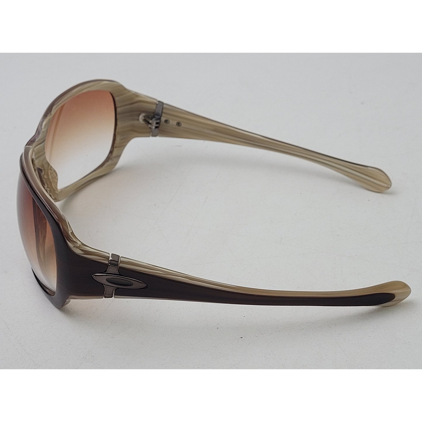 Y2K Oakley Script Bronze Gradient Women's Sunglasses with Case