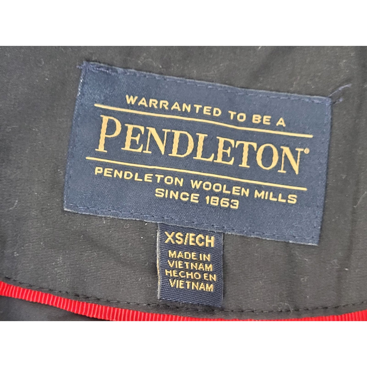 Pendleton Ladies' Waterproof Trench Coat Black Plaid-Lined Sz XS