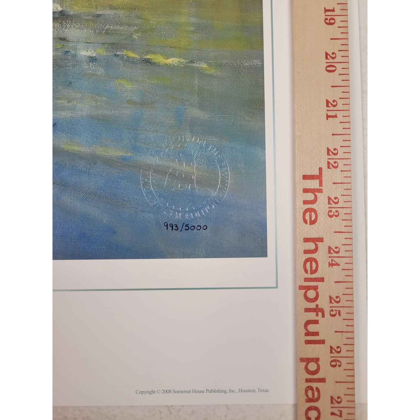 G. Harvey "Early Spring Crossing" Limited Edition Print #993/5000 w COA & Sleeve