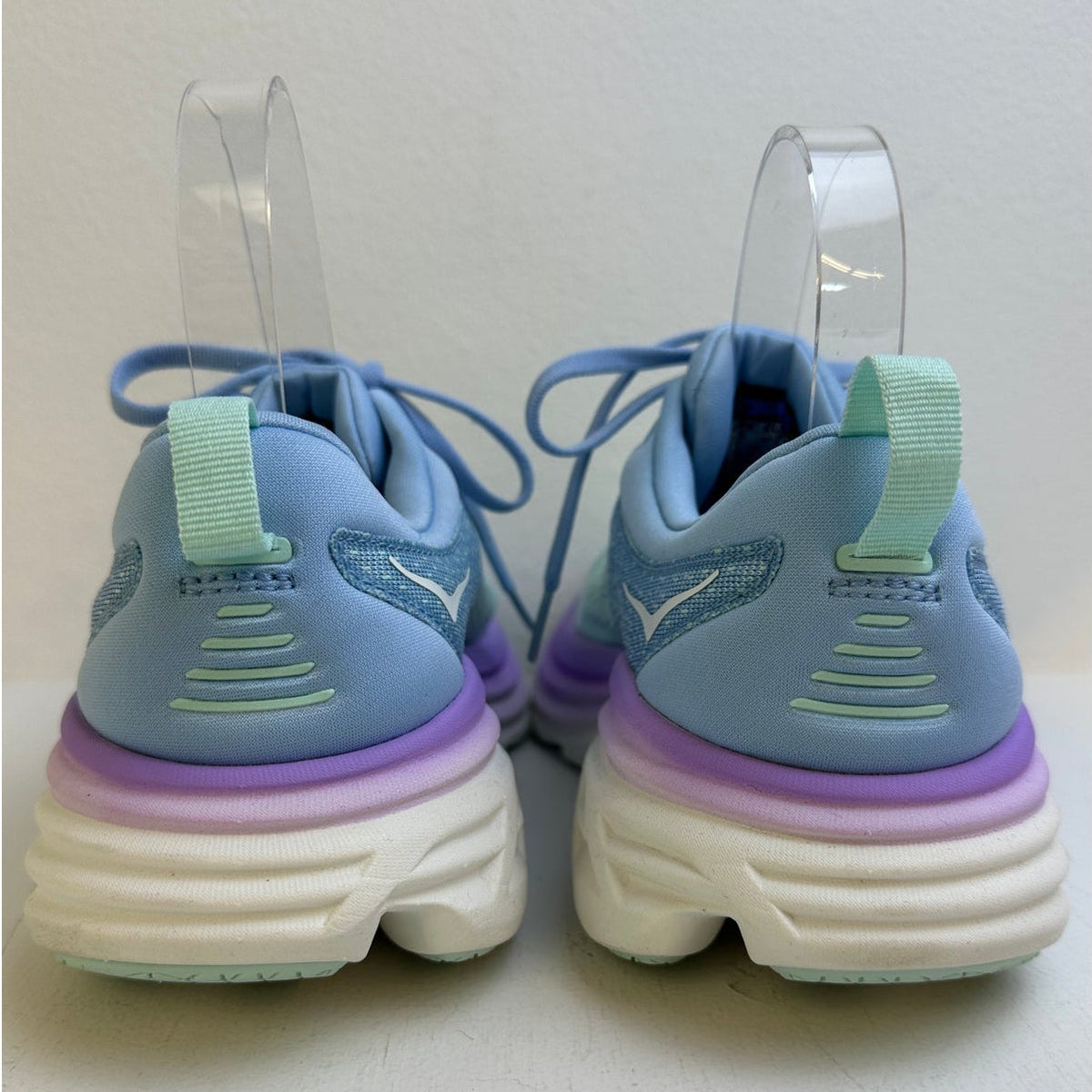 HOKA Bondi 8 Wide Airy Blue Sunlit Ocean Running Shoes Women's Sz 7.5