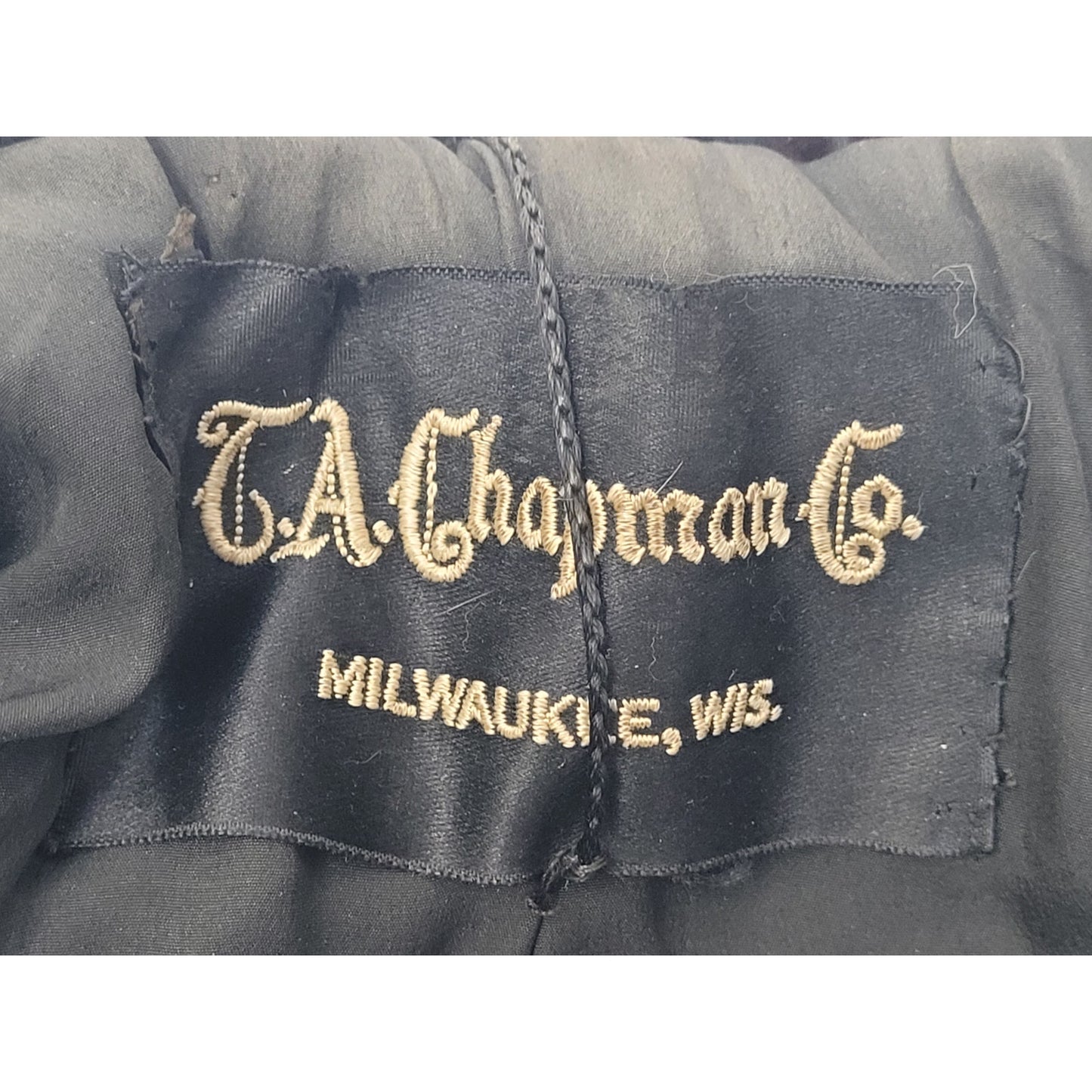 1920s-30s TA Chapman Co. Black Fur Coat Women's Sz XS EUC