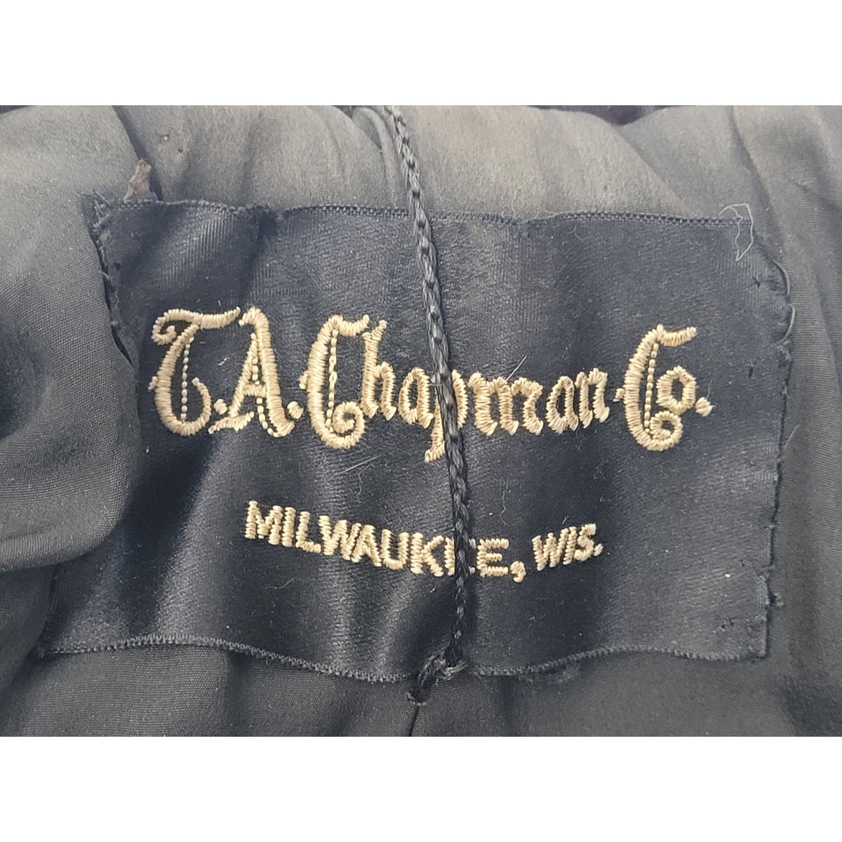 1920s-30s TA Chapman Co. Black Fur Coat Women's Sz XS EUC