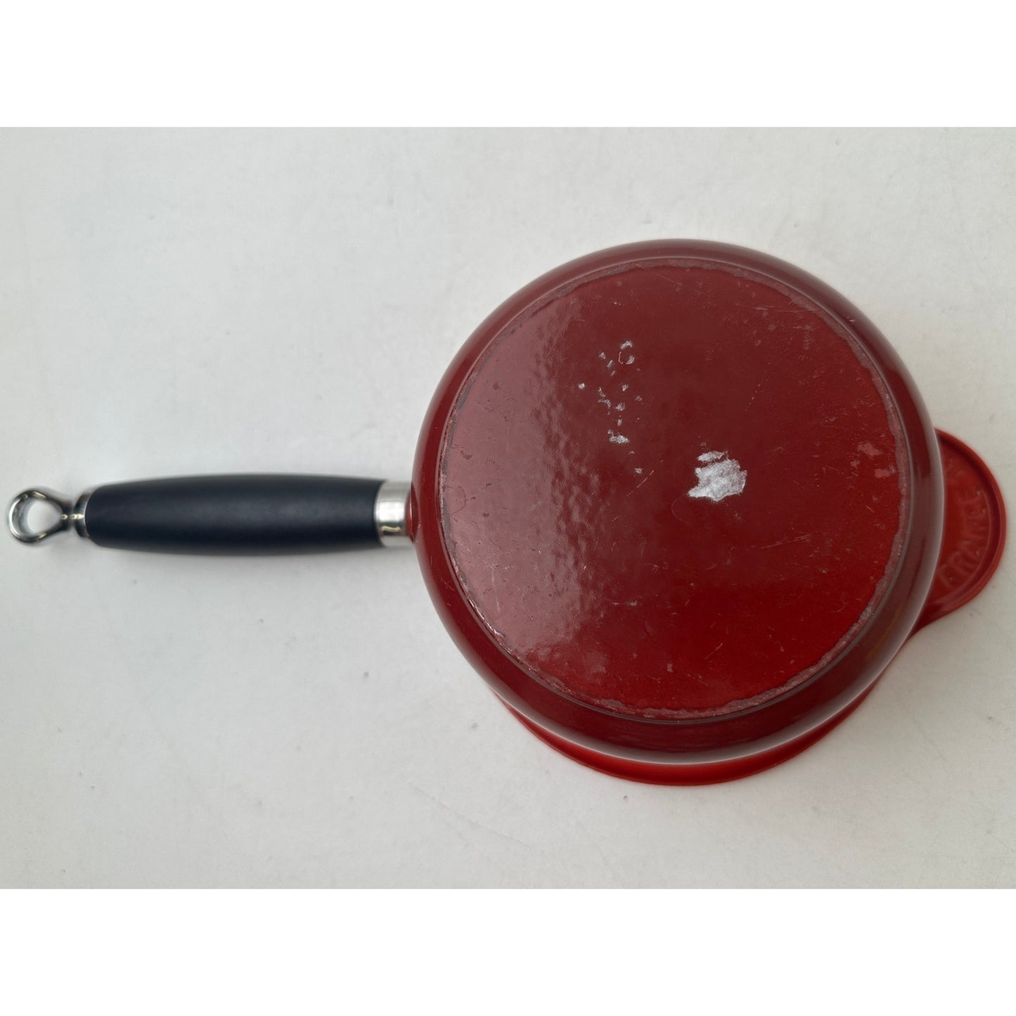 Vintage Le Creuset Red Enamel Cast Iron Saucepan Set