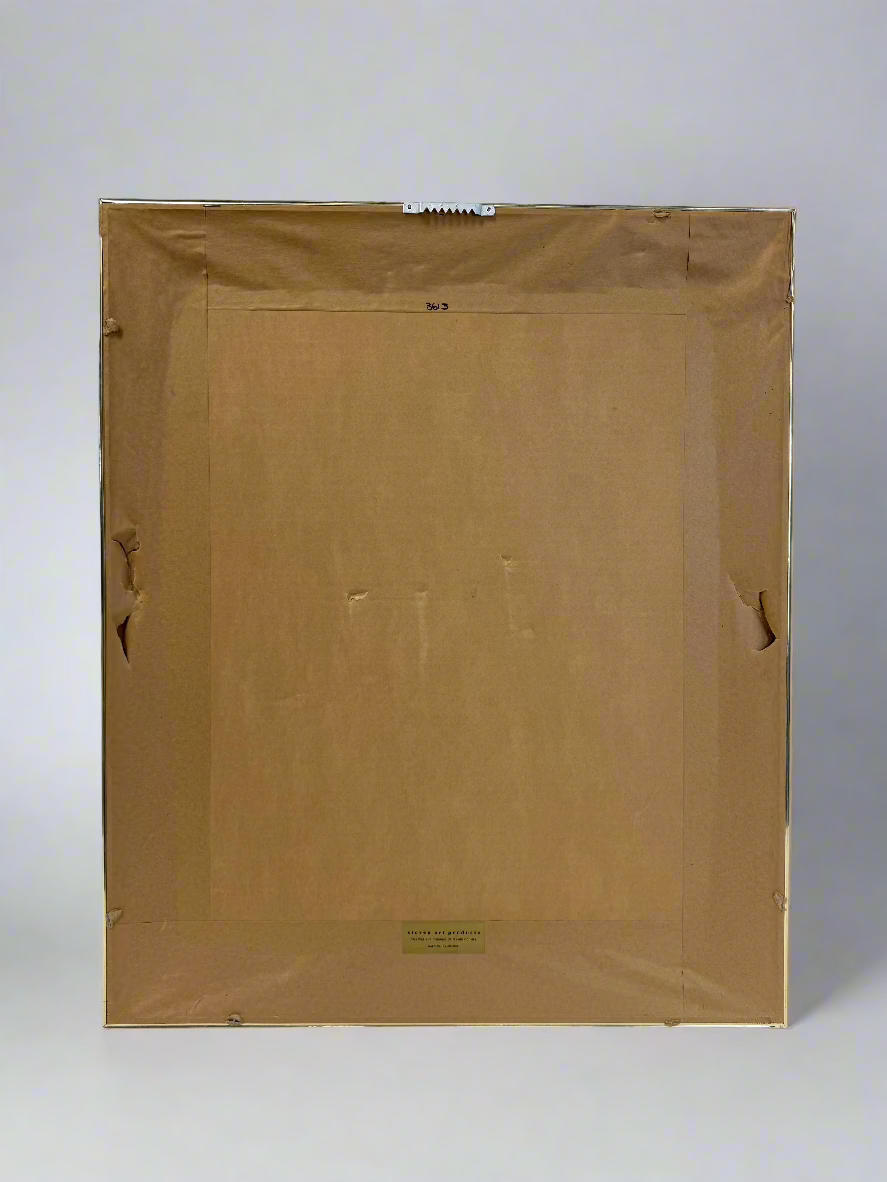 Signed Alec Cowan "The Brothers" Print Picture (With Frame: 21"W X 25" H)