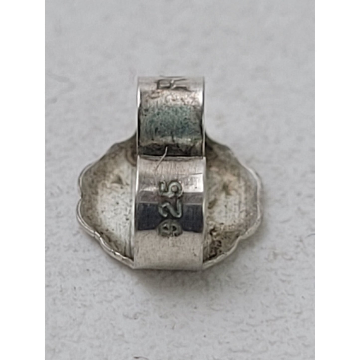 Handmade Native American Zuni Sterling Silver Earrings Multi-Stone Inlay