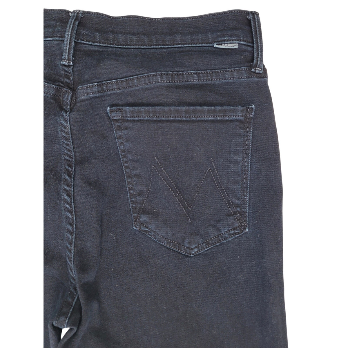 MOTHER The Stunner Zip Two Step Fray Dark Wash Skinny Jeans | Women's Sz 30