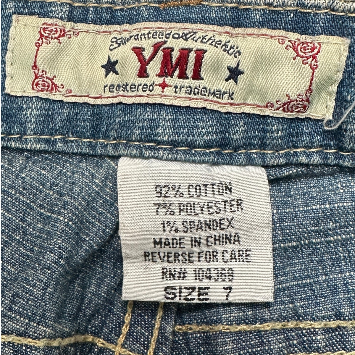 YMI Y2K Low-Rise Medium Wash Flare Jeans Women's Sz 7